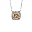 Silver Citrine Necklace
