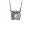 Silver Green Amethyst Necklace