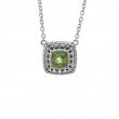 Silver Peridot Necklace