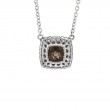 Silver Smoky Quartz Necklace