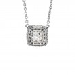 Silver White Topaz Necklace