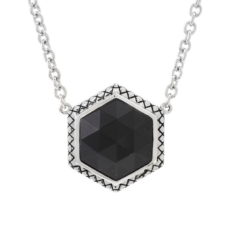 Silver Onyx Necklace