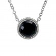 Silver Onyx Necklace