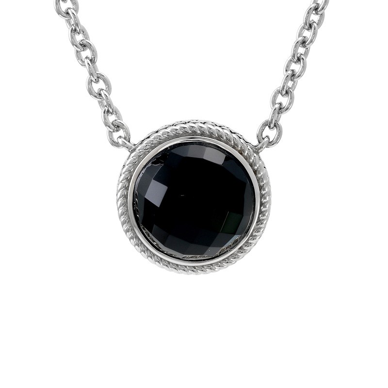 Silver Onyx Necklace