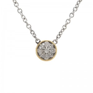 Andrea II Round Pave Diamond Necklace