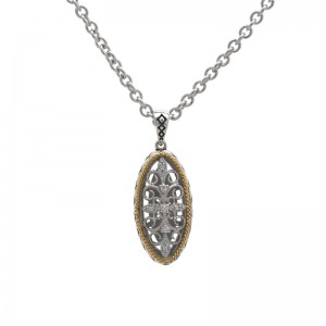 Andalucia Round Pave Diamond Necklace