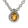 Silver Citrine Necklace