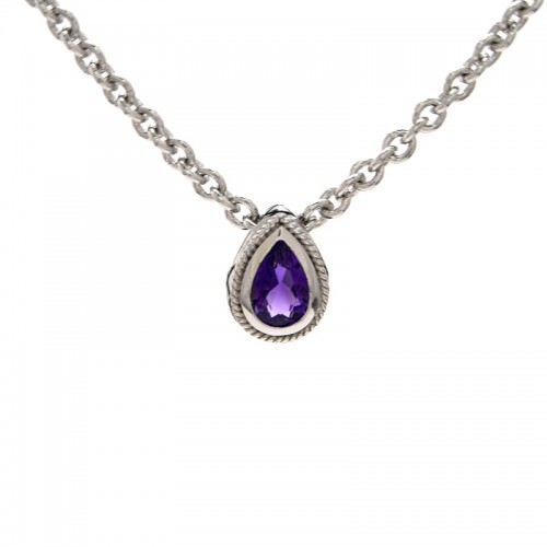 Silver Amethyst Necklace
