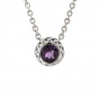 Silver Amethyst Necklace