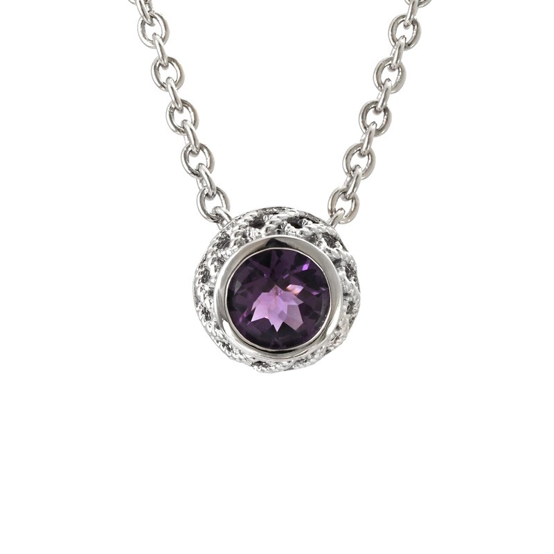 Silver Amethyst Necklace
