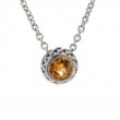 Silver Citrine Necklace