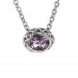 Silver Amethyst Necklace