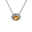 Silver Citrine Necklace