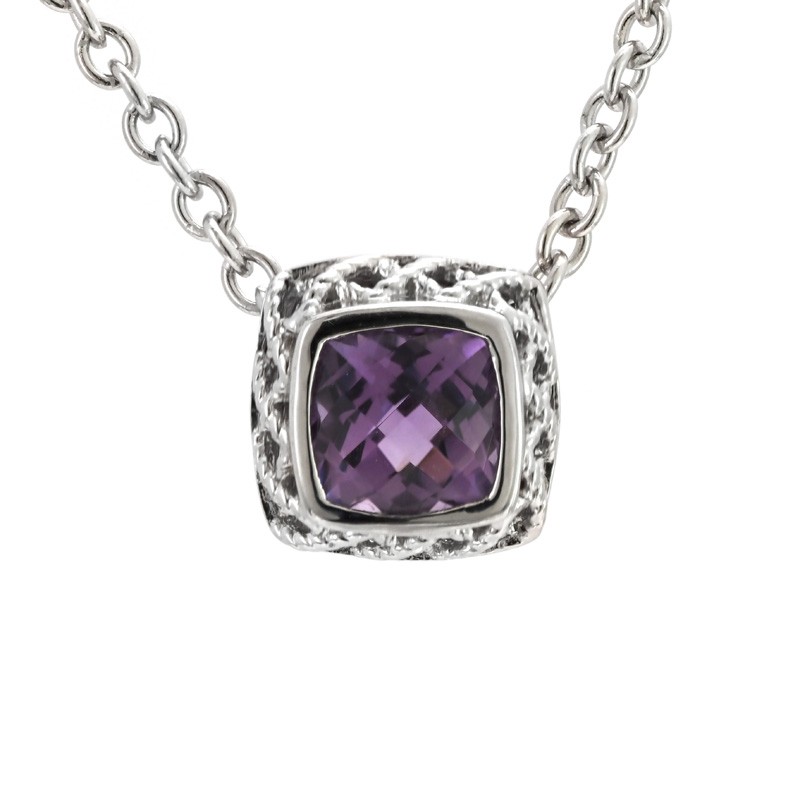 Silver Amethyst Necklace