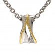 18K/Silver Diamond Necklace