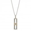 18K/Silver Diamond Necklace