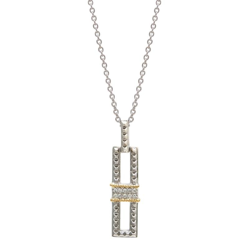 18K/Silver Diamond Necklace