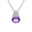 18K/Silver Amethyst Necklace