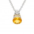 18K/Silver Citrine Necklace