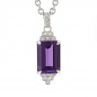 Silver Amethyst Necklace
