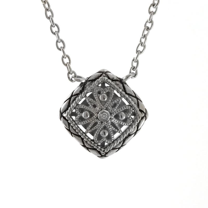 Silver Diamond Necklace