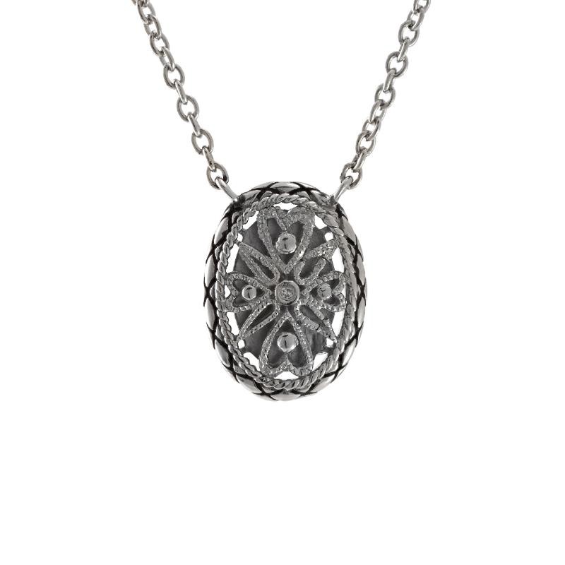 Silver Diamond Necklace