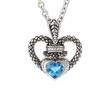 Silver Blue Topaz Necklace