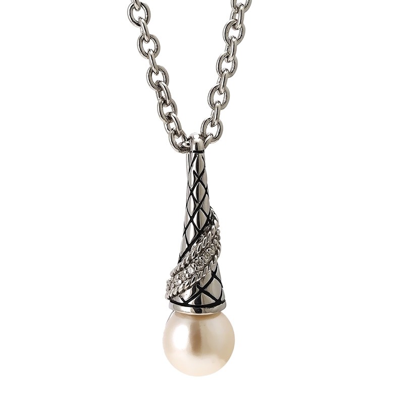 Silver Pearl Necklace