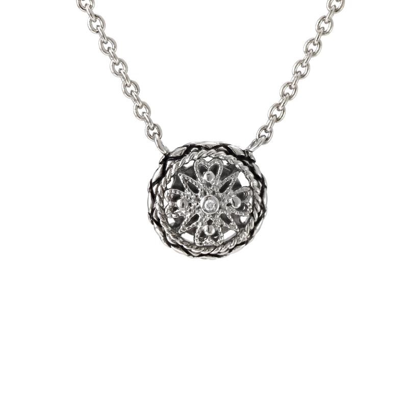 Silver Diamond Necklace