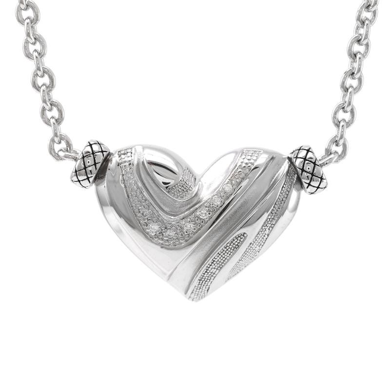 Silver Diamond Necklace