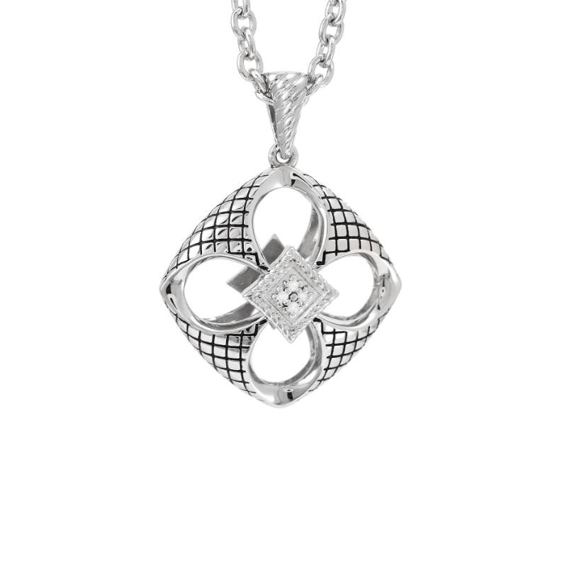 Silver Diamond Necklace