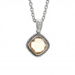 Silver Citrine/Diamond Necklace