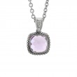 Silver Amethyst/Diamond Necklace