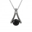 Silver Onyx Necklace (17