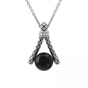 Sterling Silver Marbella Onyx Necklace