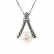 Silver Pearl Necklace (17