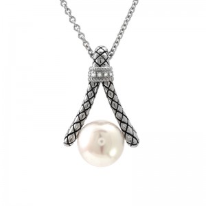 Sterling Silver Marbella Pearl Necklace