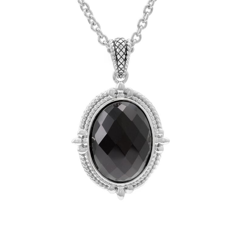 Silver Onyx Necklace