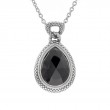 Silver Onyx Necklace (17
