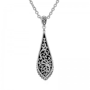 Silver Necklace (17"+2")