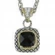 18K/Silv.07 Dia 8M Cush Sq Pd
