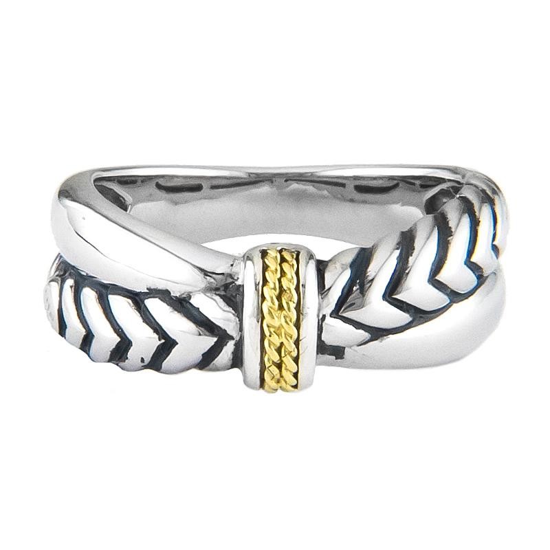 18K/Silver Ring