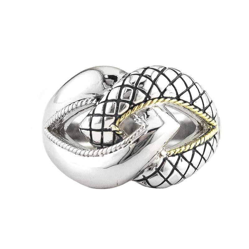 18K/Silver Ring