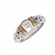 18K/Silver Ring