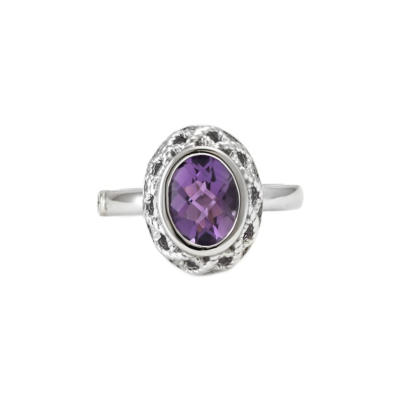 Silver Amethyst Ring