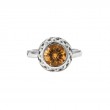 Silver Citrine Ring
