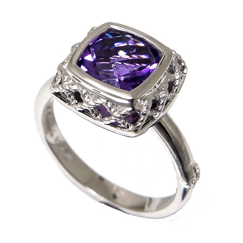 Silver Ametyhst Ring
