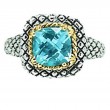 18K/Silv 8M Cush Bt Ring