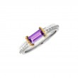 18K/Silver Amethyst Ring