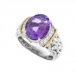 18K/Silver Amethyst Ring